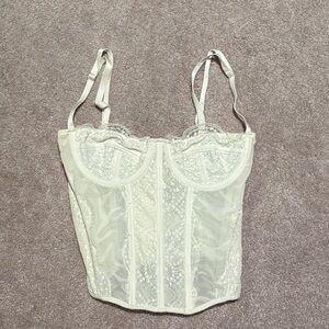 White corset top